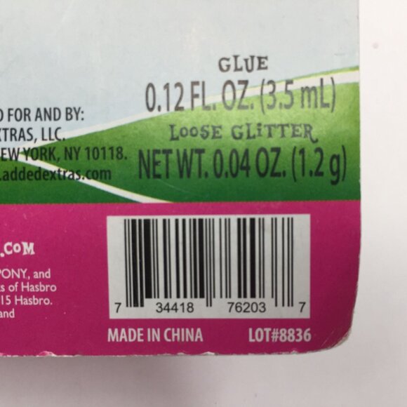 My Little Pony Tattoo Stencil Kit Pretend Play Glue Glitter Create Designs Pink - Picture 5 of 5